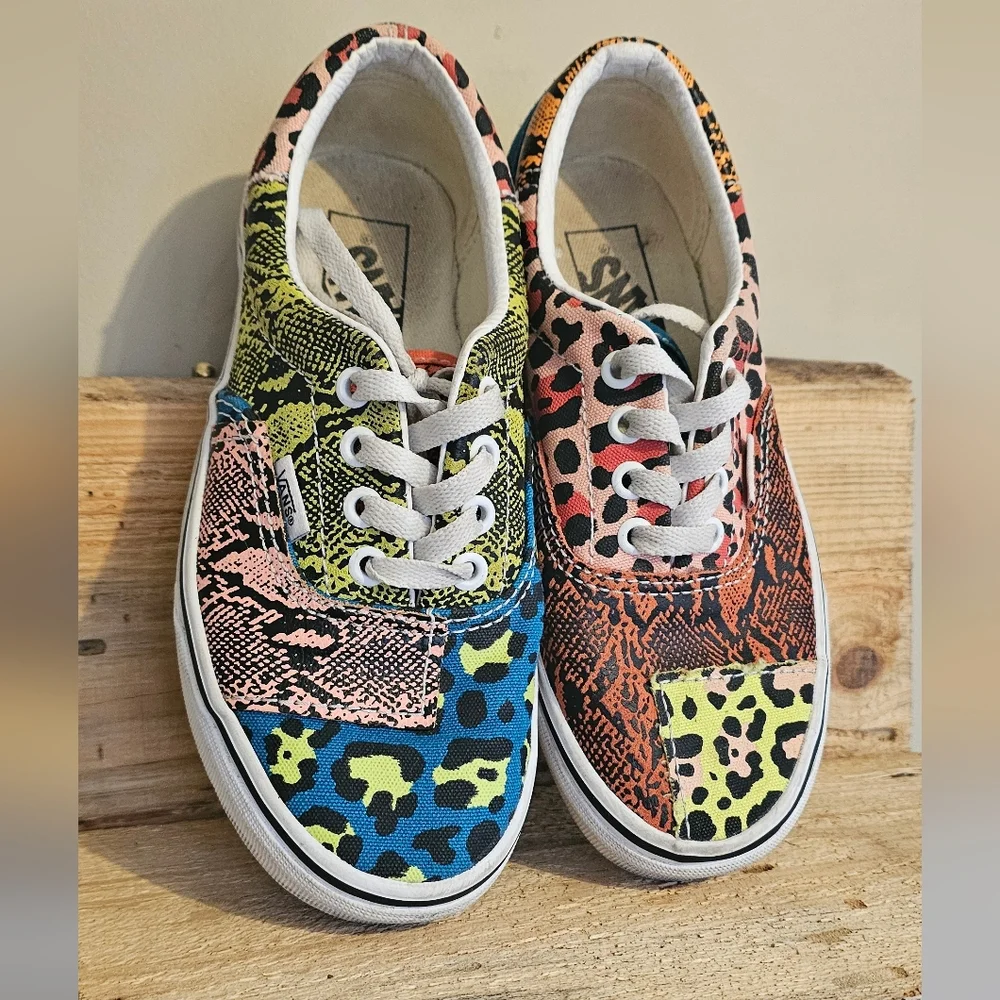 Vans Era Patchwork Leopard Snake shoes sz: M3.5 W5 - Picture 1 of 7